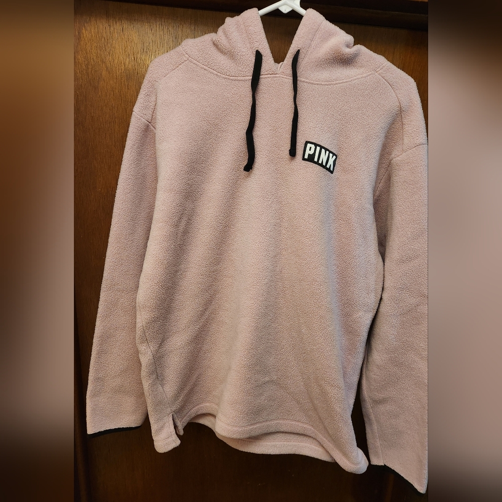 PINK Fleece Hoodie size Medium